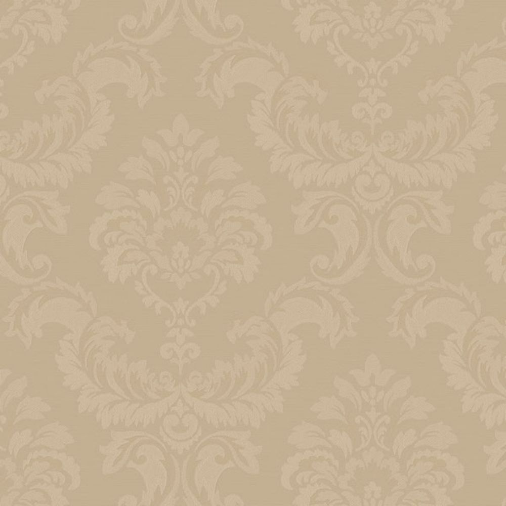 Patton Wallcoverings SK34755 Simply Silks 4 Damask Wallpaper in Gold